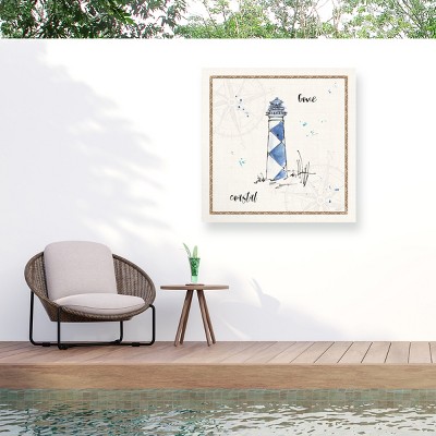 "Coastal Buoys IV Coastal" Outdoor Canvas