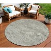 Taupe Beige And Tan Abstract Washable Indoor Outdoor Area Rug - 2 of 4