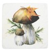 Ganz 3.75 In Sunflower Robin Pumpkin Coasters Bird Mushroom Flower Coasters - 3 of 4