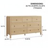 Modern 7 Drawer Dresser for Bedroom, Dresser TV Stand with Large Drawers - 2 of 4