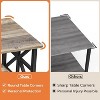 Coffee Table for Living Room,Modern Farmhouse Coffee Table with Storage,2-Tier Center Table for Living Room - 4 of 4