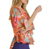 Women's Floral Print Peplum Top - umgee - 3 of 3