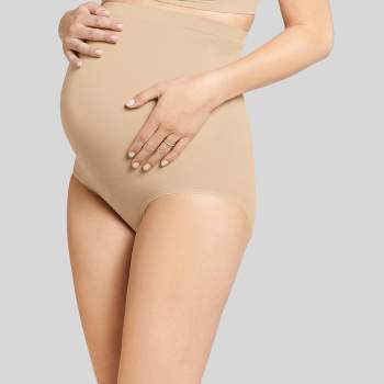 Neinkie Women's Maternity High Waist Underwear Pregnancy Seamless Soft  Hipster Panties Over Bump 