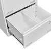 2 Drawer Vertical File Cabinet, Metal Lockable File Cabinet With Lock For Legal/Letter/A4, Locking Filing Cabinet For Home Office, Easy Assemble - 2 of 4