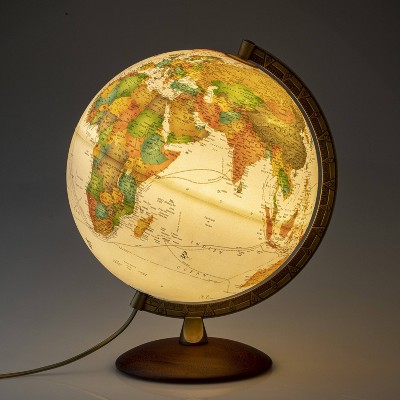 Athens Antique Physical Relief Globe Waypoint Geographic Target