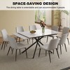 KTMBDW 83" Extensible Sintered Stone Dining Table, Modern Kitchen Table with Durable & Scratch-Resistant Surface for Dining Room - 3 of 4