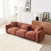 NicBex 102.36 Inch Modular Sectional Sofa Couch with 3 Pillows Mid-Century Upholstered 3-Seater Couch with Deep Seat for Living Room - 4 of 4