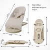 Avenlur Fir Baby Bouncer - Wooden Rocker with Play Arch & Hanging Toys, Foldable Portable Design for Newborns & Toddlers, Soft & Safe Fabric - 4 of 4