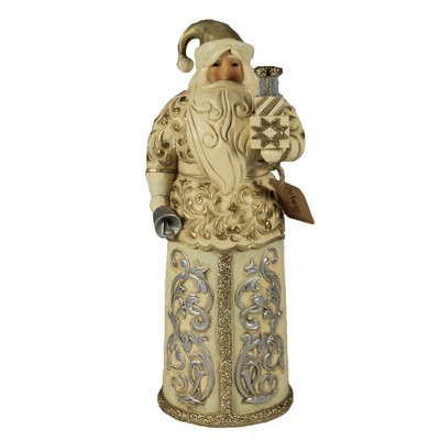 Jim Shore 10.5" Smile & Season Sparkles Holiday Lustre Santa  -  Decorative Figurines