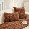 Acoinel  Tufted Plush Sofa Cover with Non-Slip Backing for Pet,Brown - 4 of 4