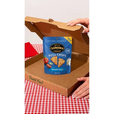 Sonoma Creamery Crackers Tomato Basil Pizza Crisps - 5oz/6ct