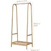 Nasitip Wood Clothes Rack with Storage Shelf,Freestanding Clothes Rack for Living Room, Balcony, Bedroom, Bathroom - 3 of 4