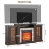 Vlrska 59'' Electric Fireplace TV Stand with Remote Control and LED Lighting - 2 of 4
