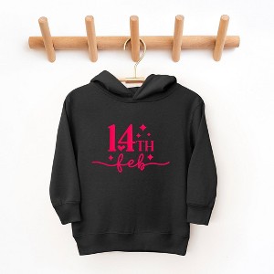 The Juniper Shop 14th Feb Stars Puff Print Toddler Graphic Hoodie - 1 of 3