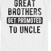 Men's - Instant Message - Great Brothers Get Promoted to Uncle Short Sleeve Graphic T-Shirt - 2 of 4