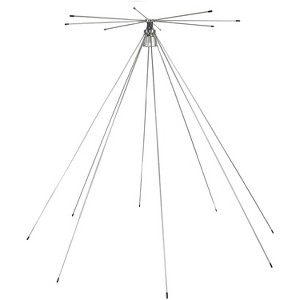 Tram® 200-Watt Broad-Band Scanner 25 MHz to 1,300 MHz Super Discone Stainless Steel Base Antenna in Silver - 1 of 4
