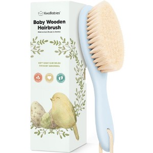 KeaBabies Baby Hair Brush, Oval Cradle Cap Brush, Soft Baby Brush for Infant, Newborn Hairbrush for Girls, Boys, Baby Scalp Brush (Oval) - 1 of 4