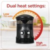 BLACK+DECKER Electric Heater, 360 Surround Portable Heater, Mini Heater with Fan & Adjustable Thermostat, 3 Settings & Manual Controls - image 2 of 4