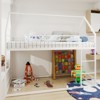 CAVINAS 76.77"Metal Twin over Twin Bunk Bed with Durable Built-in Ladder,Heavy-duty Sturdy Metal Bunk Bed with Safety Guardrail for Teen - 3 of 4