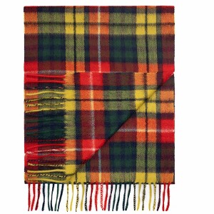Lona Scott Pure Cashmere Tartan Scarf - 1 of 4
