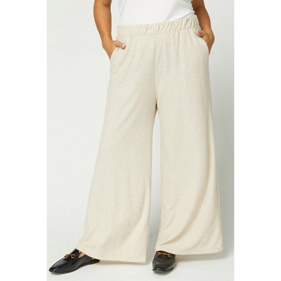 Women's Plus Wide Leg Pants - entro