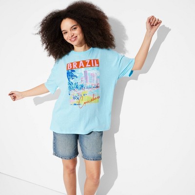 Women's Oversized Short Sleeve Graphic T-Shirt - Wild Fable™
