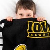 Sleep Squad Iowa Hawkeyes Herky the Hawk Mascot 60 x 80  Raschel Plush Blanket - 4 of 4