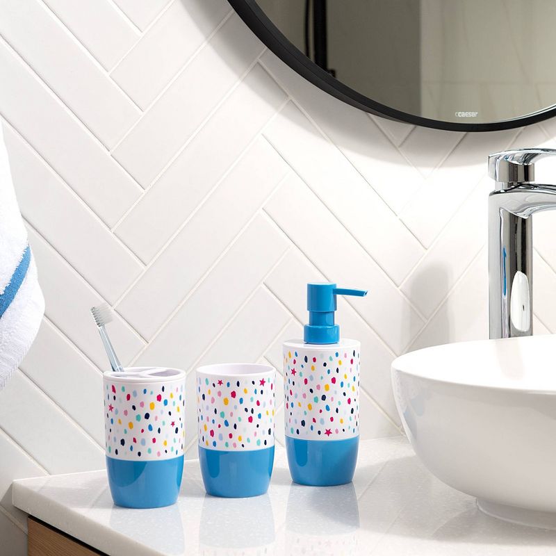 3pc Confetti Dot Kids&#39; Bathroom Accessories Set - Allure Home Creations, 4 of 5