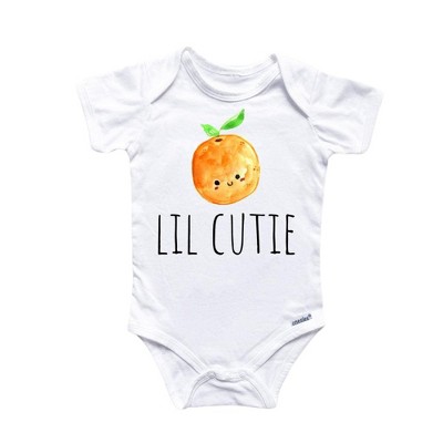 Little Cutie Orange Onesie® Baby Boy Girl Clothes Infant Bodysuit Funny Cute Newborn GS1