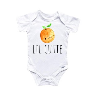Little Cutie Orange Onesie® Baby Boy Girl Clothes Infant Bodysuit Funny Cute Newborn GS1 - 1 of 3
