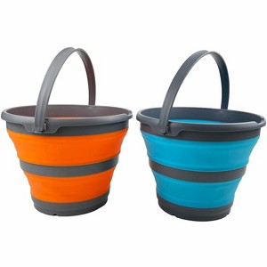 SAMMART 10L (2.6 Gallon) Collapsible Plastic Bucket, Size 33cm Dia - 1 of 4