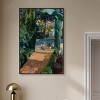 Art Remedy Entrance with Fountain Impresionism Landscape Wall Art Framed - 2 of 4