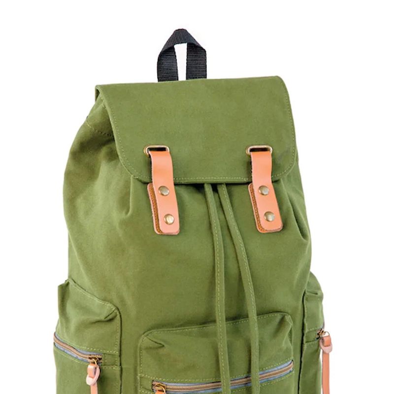 SYDNEY PAIGE X BAZIC Products® GUIDI Rucksack Backpack, 18", Green, 3 of 4