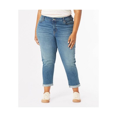DENIZEN® from Levi's® Women's Plus Size Mid-Rise Cropped Boyfriend Jeans