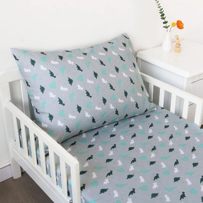 Spring Spirit -Toddler Bedding Set - 2 Pieces, Includes a Crib Fitted Sheet and Envelope Pillowcase, Soft and Breathable