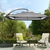 GRANDPATIO 10X10 Ft Square Cantilever Curved Adjustable Umbrella with Base - 3 of 4