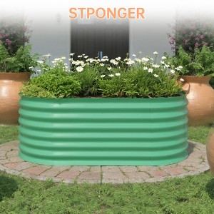 Orieon 4x2x2Ft Raised Garden Bed – Galvanized Steel Planter Box for Outdoor Vegetables, Flowers, Herbs – Large 24" Metal Garden Bed with Open-Bottom - 1 of 4