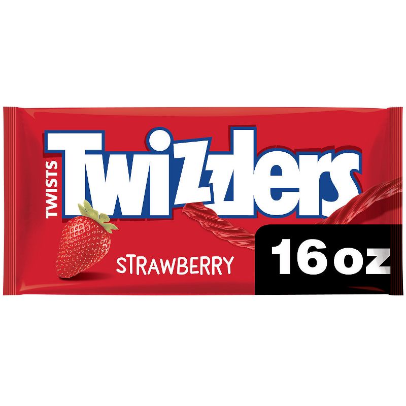 Twizzlers Strawberry Flavored Licorice Twists, Low Fat Candy - 16oz, 1 of 8