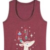 Women's - Instant Message - Christmas Reindeer Antlers Are Ornament Hangers Graphic Racerback Tank - 2 of 4