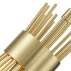 C Cattleya 1-Light Brass Gold Sunburst Hanging Pendant Light - 4 of 4