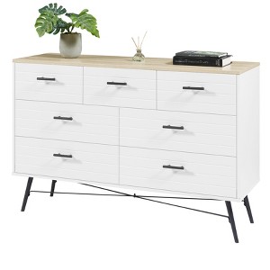 NicBex Metal Handles & Legs Modern Dresser Storage Cabinet for Bedroom with Drawers - 1 of 4