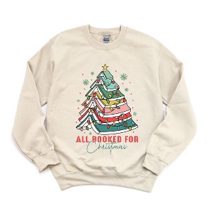 Simply Sage Market Women's Graphic Sweatshirt All Booked For Christmas - 1 of 4