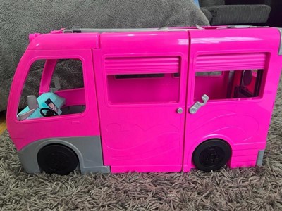 Barbie Camper Playset With Barbie Accessories, Pool And Furniture, Rolling  Vehicle With Campsite Transformation​​​ –