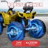 Electric Kids ATV 24v Quad Ride on Toy – 4WD Battery Powered Vehicle with Dual 7AH Batteries, 4×80w Strong Motors - 3 of 4