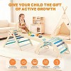 NAYSAYE Triangle Set, 9-in-1 Foldable Wooden Triangle Climbing Toys Set for Kids, Indoor Playground Gym, Montessori Climbing Set for Toddler - 2 of 4