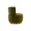 CAVINAS 360° Swivel Barrel Chair,Velvet Accent Armchair with Wrapped Back for Living Room,Bedroom,Waiting Room - 2 of 4