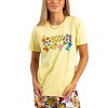 Little Miss Adult Juniors Sleepwear Set with Short Sleeve Tee and Sleep Pants - 2 of 4