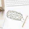 Blue Sky The Evergirl Faux Leather Zipper Pencil Pouch Pressed Flowers White: Pencil Bag for Teens, 7.75" x 3.5" - 2 of 4
