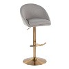 LumiSource Set of 2 Matisse Highback Adjustable Barstools Fabric - 2 of 4