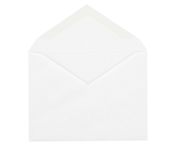 Columbian&#174; Invitation Envelope, Gummed, Contemporary, #5 1/2, White, 100/Box